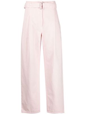 Philosophy Di Lorenzo Serafini belted cotton gabardine trousers - Pink