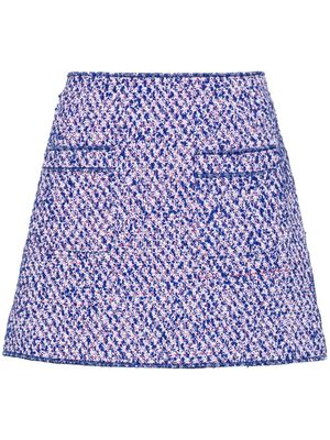 Philosophy Di Lorenzo Serafini bouclé mini skirt - Blue