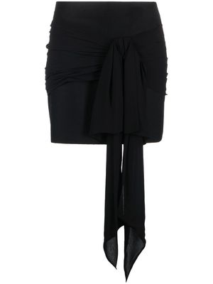Philosophy Di Lorenzo Serafini bow-detail high-waisted miniskirt - Black