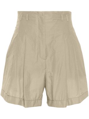 Philosophy Di Lorenzo Serafini crepe pleated shorts - Grey