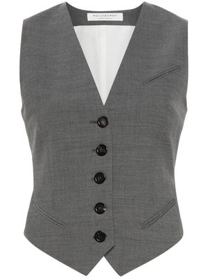 Philosophy Di Lorenzo Serafini dart-detail waistcoat - Grey