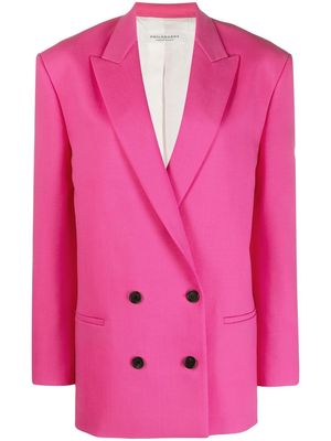 Philosophy Di Lorenzo Serafini double-breasted wool-blend blazer - Pink