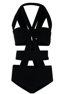 Philosophy Di Lorenzo Serafini draped cutout bodysuit - Black