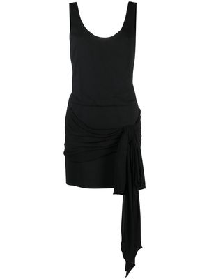 Philosophy Di Lorenzo Serafini draped tie short dress - Black