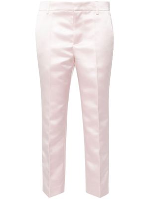 Philosophy Di Lorenzo Serafini duchess-satin cropped trousers - Pink