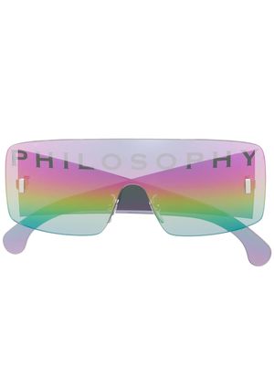 Philosophy di Lorenzo Serafini Eyewear ombré-effect transparent-frame sunglasses - Pink