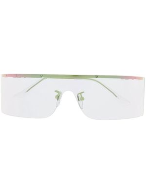 Philosophy di Lorenzo Serafini Eyewear Slim Mask curved sunglasses - Silver