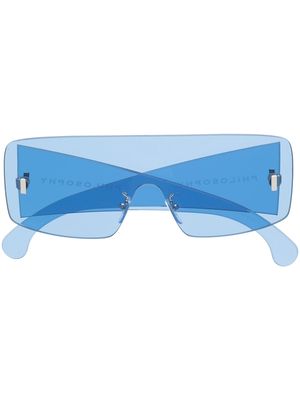 Philosophy di Lorenzo Serafini Eyewear transparent-shield frame sunglasses - Blue