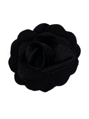 Philosophy Di Lorenzo Serafini floral-appliqué brooch - Black