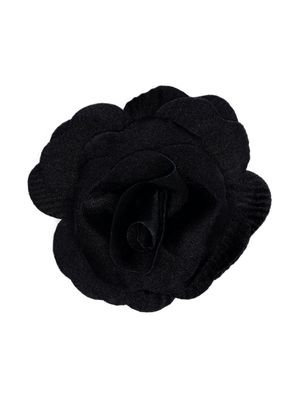 Philosophy Di Lorenzo Serafini floral-appliqué brooche - Black