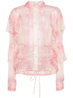 Philosophy Di Lorenzo Serafini floral-print silk shirt - Pink