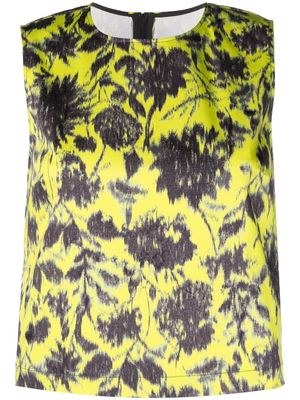 Philosophy Di Lorenzo Serafini floral-print sleeveless top - Yellow