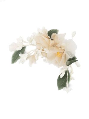 Philosophy Di Lorenzo Serafini floral wisteria brooch - White