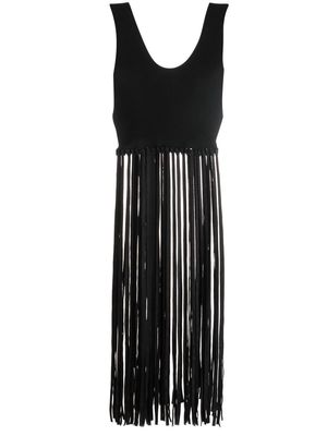 Philosophy Di Lorenzo Serafini fringed knitted top - Black