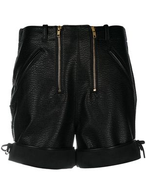 Philosophy Di Lorenzo Serafini front zipped shorts - Black