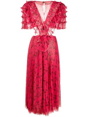 Philosophy Di Lorenzo Serafini fully-pleated cut-out dress - Pink