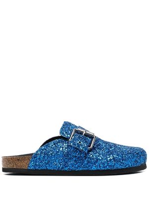 Philosophy Di Lorenzo Serafini glitter buckle detail slippers - Blue