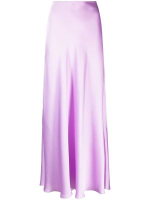 Philosophy Di Lorenzo Serafini high-waist satin-finish maxi skirt - Purple