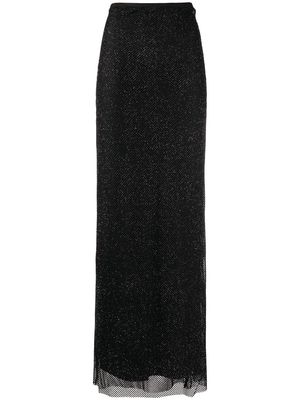 Philosophy Di Lorenzo Serafini high-waisted mesh-panel skirt - Black