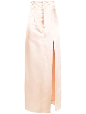 Philosophy Di Lorenzo Serafini high-waisted slit-detail skirt - Pink