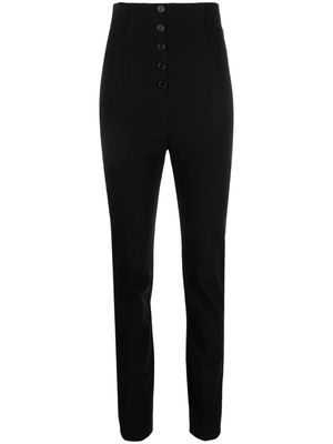 Philosophy Di Lorenzo Serafini high-waisted stretch-cotton trousers - Black