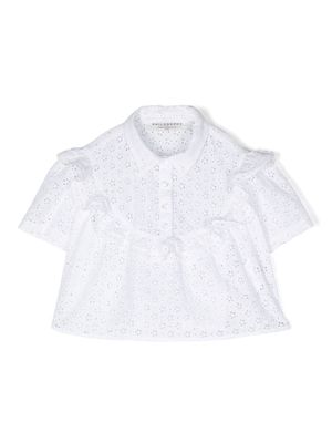 Philosophy Di Lorenzo Serafini Kids broderie-anglaise blouse - White