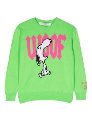Philosophy Di Lorenzo Serafini Kids cotton graphic-print sweatshirt - Green