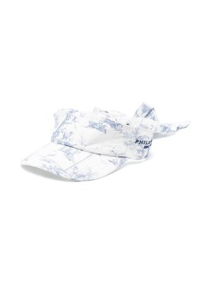 Philosophy Di Lorenzo Serafini Kids Country-print visor cap - Blue