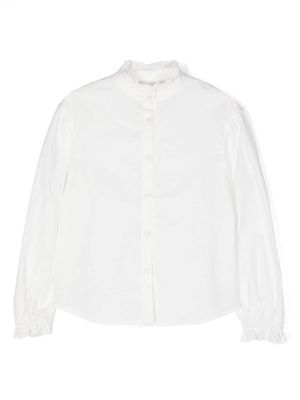 Philosophy Di Lorenzo Serafini Kids embroidered-logo poplin shirt - White