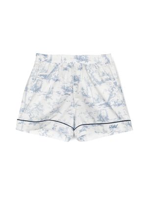 Philosophy Di Lorenzo Serafini Kids graphic-print cotton shorts - White