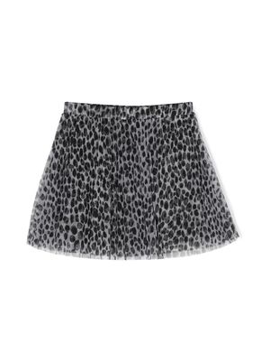 Philosophy Di Lorenzo Serafini Kids leopard-print tulle skirt - Black