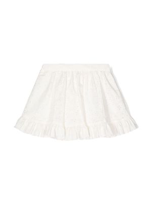 Philosophy Di Lorenzo Serafini Kids openwork mini skirt - White