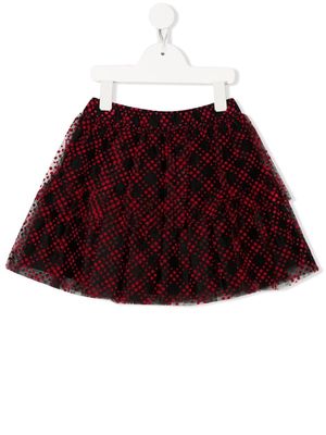 Philosophy Di Lorenzo Serafini Kids patterned tulle skirt - Black