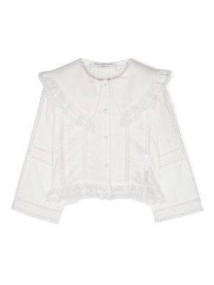 Philosophy Di Lorenzo Serafini Kids puritan-collar shirt - White