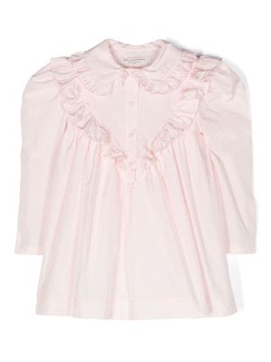 Philosophy Di Lorenzo Serafini Kids ruffle-detail cotton dress - Pink
