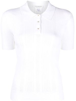 Philosophy Di Lorenzo Serafini knitted polo shirt - White