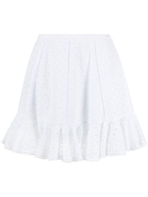 Philosophy Di Lorenzo Serafini lace pleated mini skirt - White