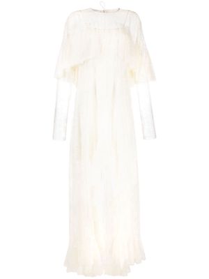 Philosophy Di Lorenzo Serafini layered lace gown - White