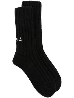 Philosophy Di Lorenzo Serafini logo-embroidered ribbed-knit socks - Black