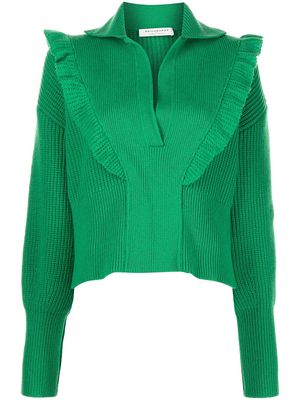 Philosophy Di Lorenzo Serafini merino wool collared jumper - Green