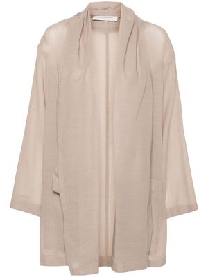 Philosophy Di Lorenzo Serafini open-front fluid coat - Neutrals