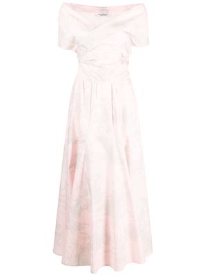 Philosophy Di Lorenzo Serafini pattern-print short-sleeve gown - Pink
