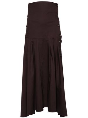 Philosophy Di Lorenzo Serafini pleat-detail skirt - Brown