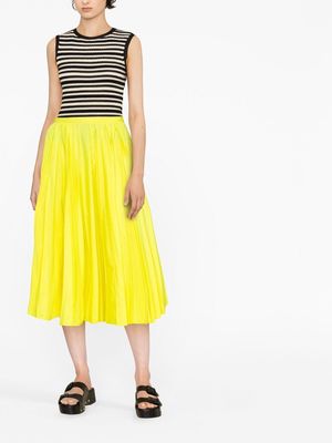 Philosophy Di Lorenzo Serafini pleated mid-length skirt - Yellow