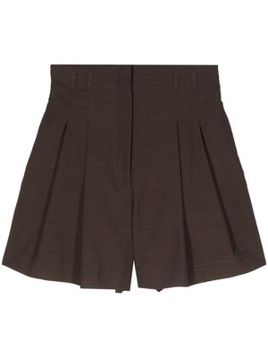 Philosophy Di Lorenzo Serafini pleated tailored shorts - Brown