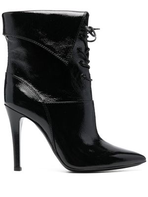 Philosophy Di Lorenzo Serafini pointed-toe 110mm lace boots - Black