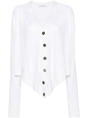 Philosophy Di Lorenzo Serafini ribbed-trim fine-knit cardigan - White