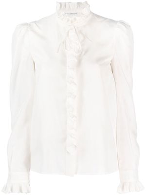 Philosophy Di Lorenzo Serafini ruffle-detailed silk blouse - White