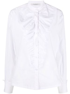 Philosophy Di Lorenzo Serafini ruffle-trimmed long-sleeve shirt - White