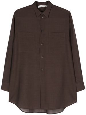 Philosophy Di Lorenzo Serafini semi-sheer shirt - Brown